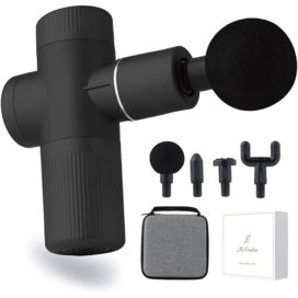 筋膜リリースガン トータルボディケア わずか380g 軽量  (Small, ブラック)